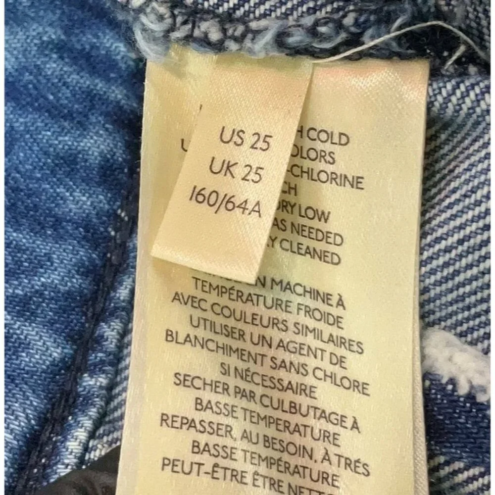 Free People Embroidered Denim Star & Floral Flared Leg High Rise Jeans | Boho 25 - Picture 12 of 16